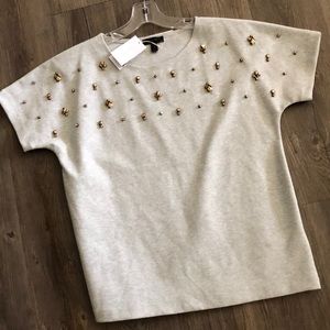 JCrew Beaded Top